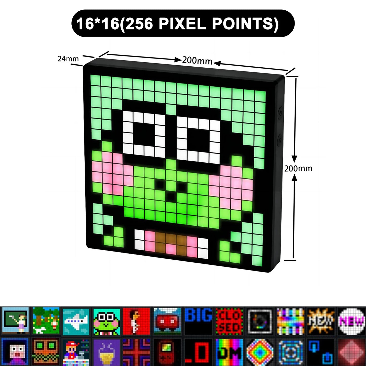 AlcoLight™ Smart LED Matrix Pixel Display – RGB DIY Graffiti mit Bluetooth-Steuerung
