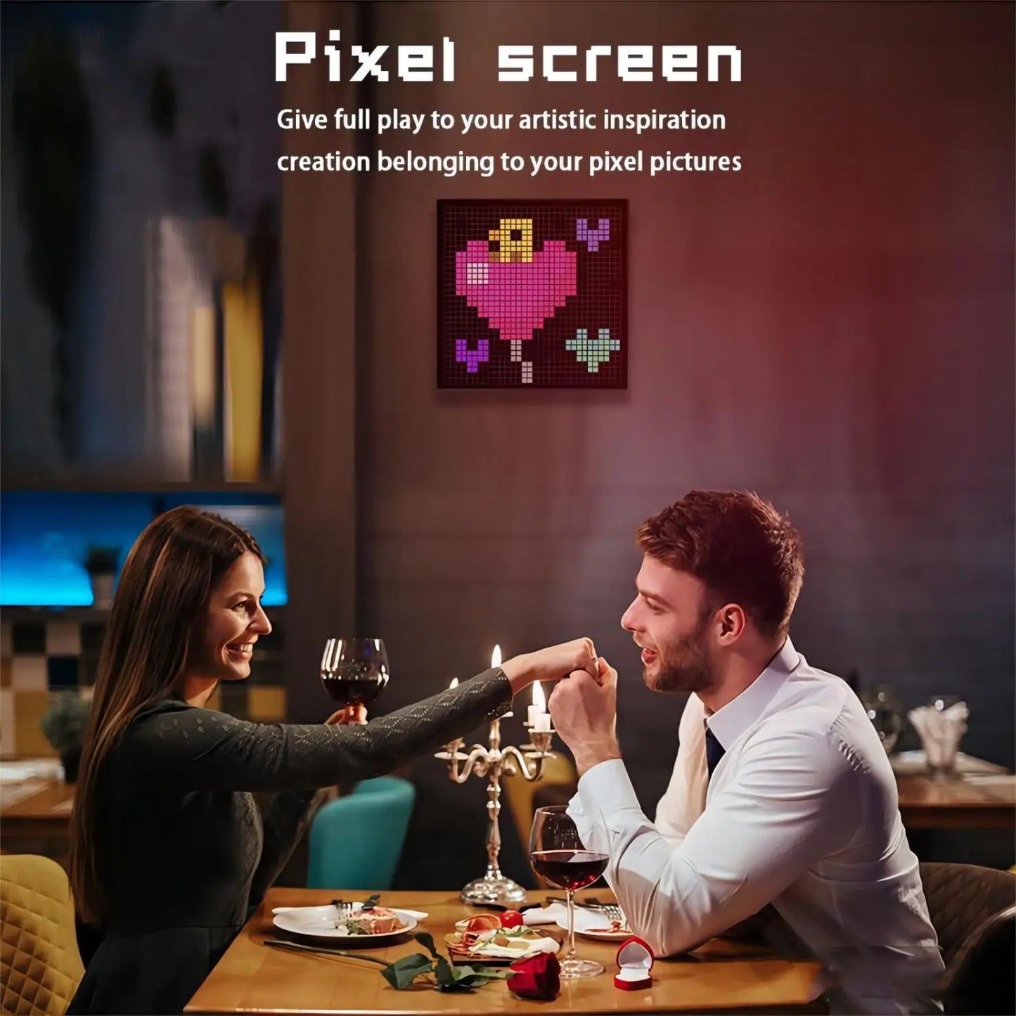 AlcoLight™ Smart LED Matrix Pixel Display – RGB DIY Graffiti mit Bluetooth-Steuerung