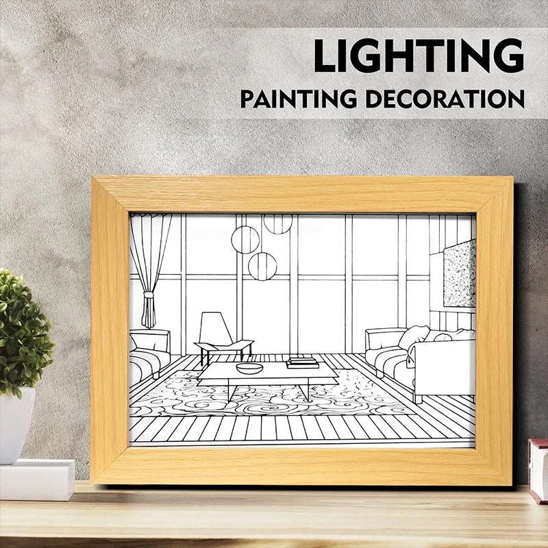 AlcoLight™ Dekorative LED-Lichtmalerei Wandkunst (USB)