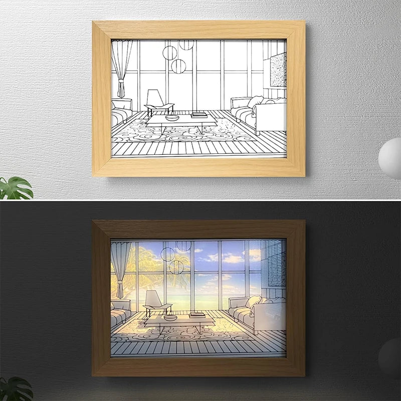 AlcoLight™ Dekorative LED-Lichtmalerei Wandkunst (USB)
