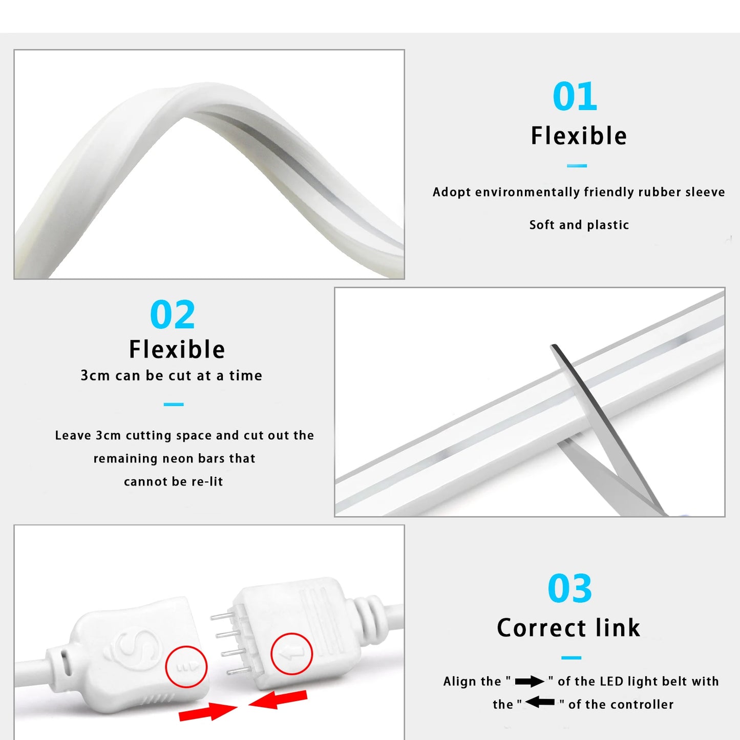 AlcoLight™ RGB Neon LED Strip WiFi(Tuya App/Smart Life/Alexa) for TV Home