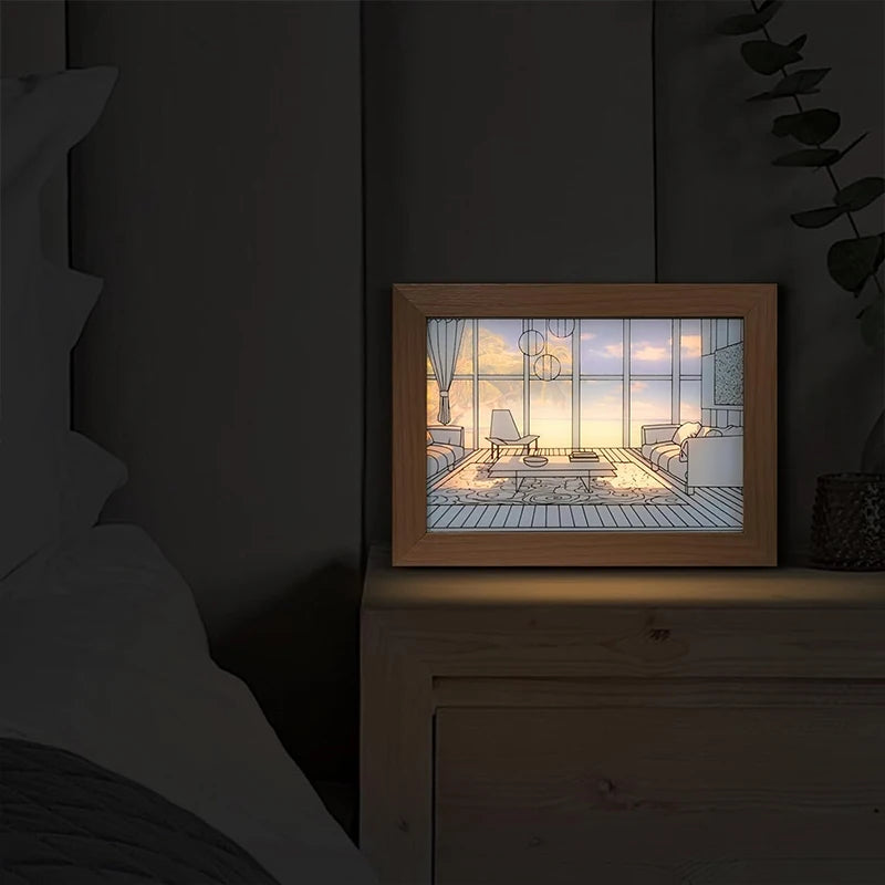 AlcoLight™ Dekorative LED-Lichtmalerei Wandkunst (USB)