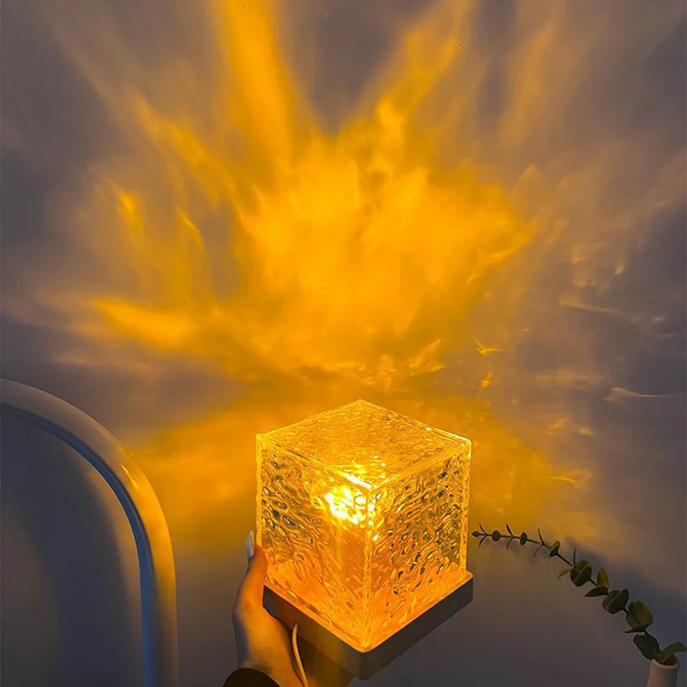 AlcoLight™ Kristalllampe mit Wasserwellen-Projektor