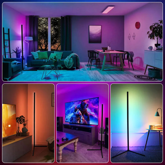 AlcoLight™ 160cm Smart Tuya Ecken-Stehlampe dimmbar RGB LED