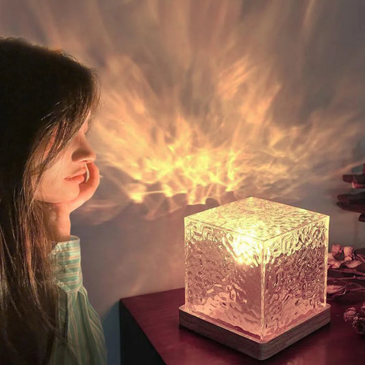 AlcoLight™ Kristalllampe mit Wasserwellen-Projektor